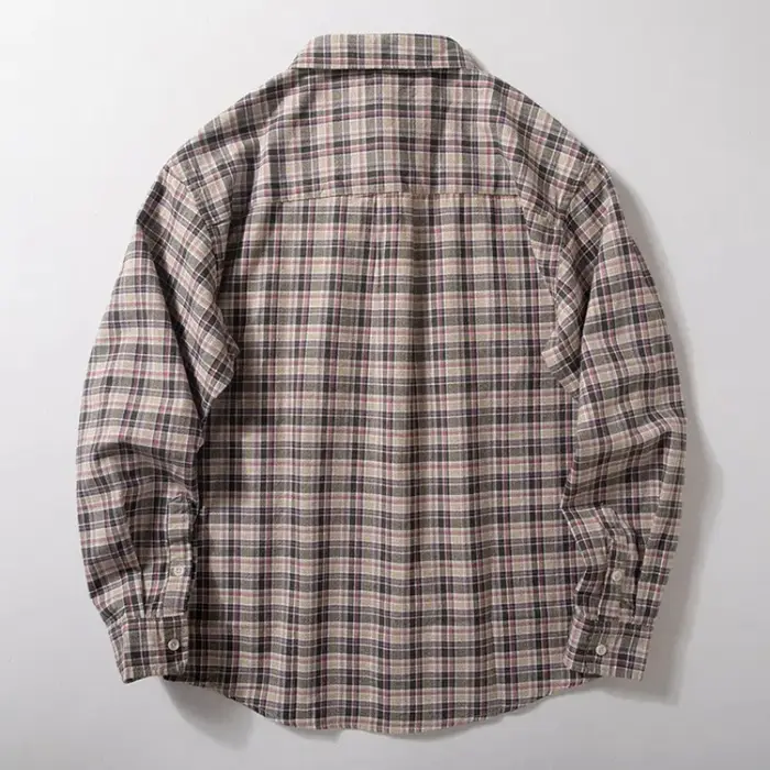 Chemise à carreaux pour hommes