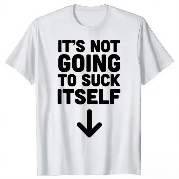 C'est intéressant que ça n'arrive pas à lui-même : T-shirt humoristique pour adultes, humorisme rétr