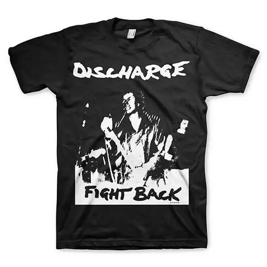 T-shirt punk en coton à manches courtes avec motif de groupe britannique