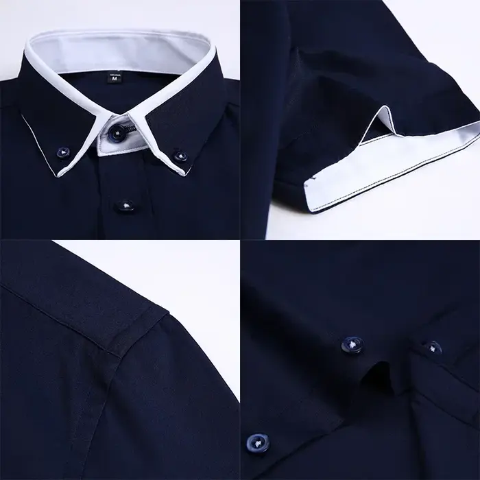 TFETTER été affaires chemise hommes manches courtes boutonné