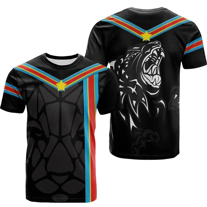 T-shirt manches courtes col rond République démocratique du Congo