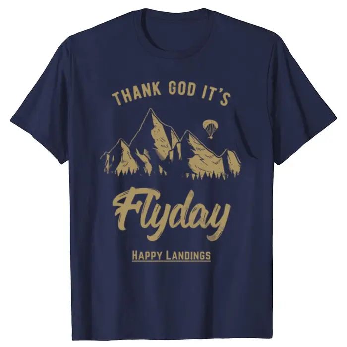 T-shirt rétro Thank God It's Flyday pour hommes