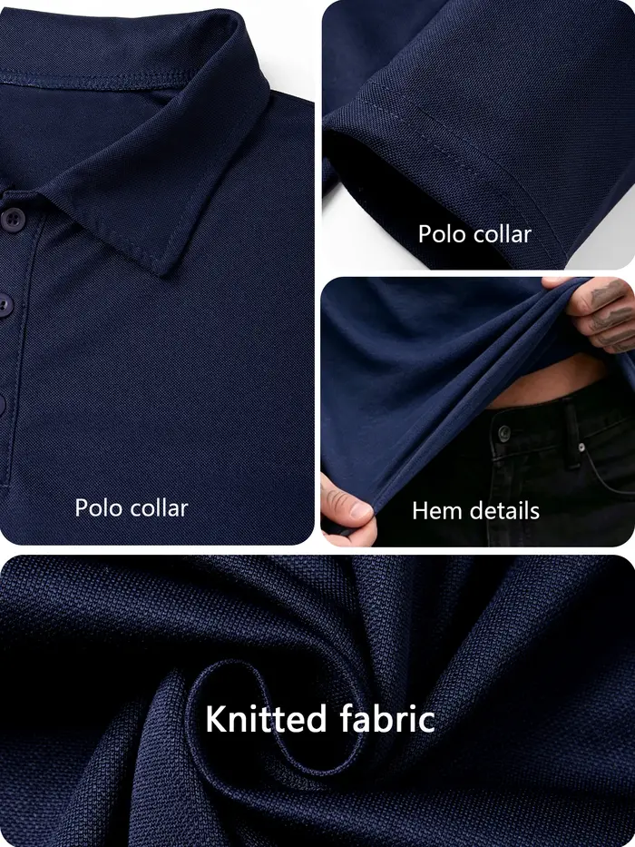 Polo à manches longues pour homme
