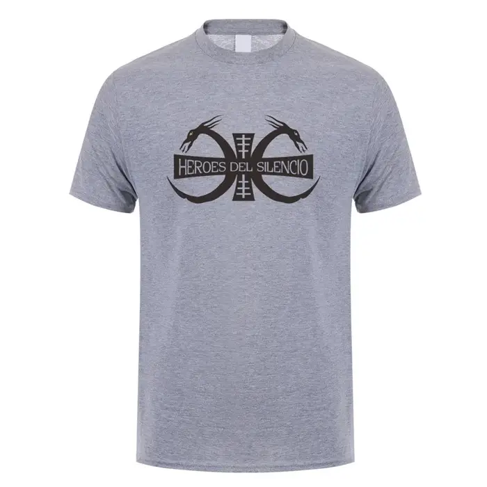 Heroes Del Silencio Rock Band Logo T-Shirts à manches courtes coton décontracté Mans Hip Hop t-shirt LH-266