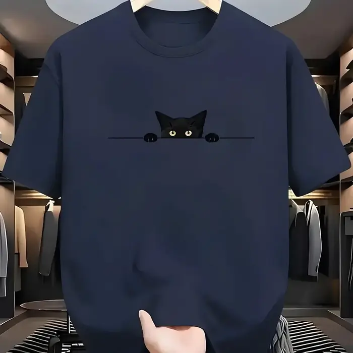 T-shirt à col rond pour hommes