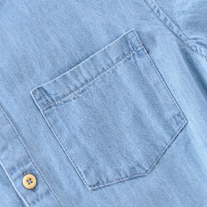 Chemise en denim pour hommes