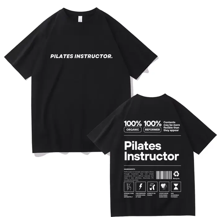 T-shirt de couverture de pompe d'instructeur de Pilates pour hommes et femmes