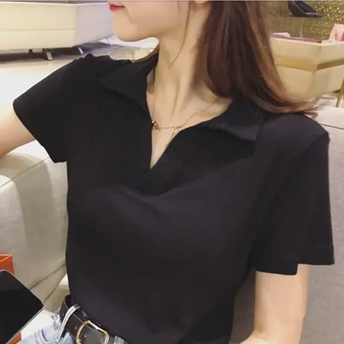 Polo pour femme style américain doux et épicé