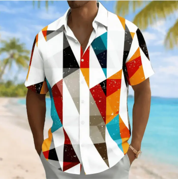 Chemise à manches courtes pour hommes