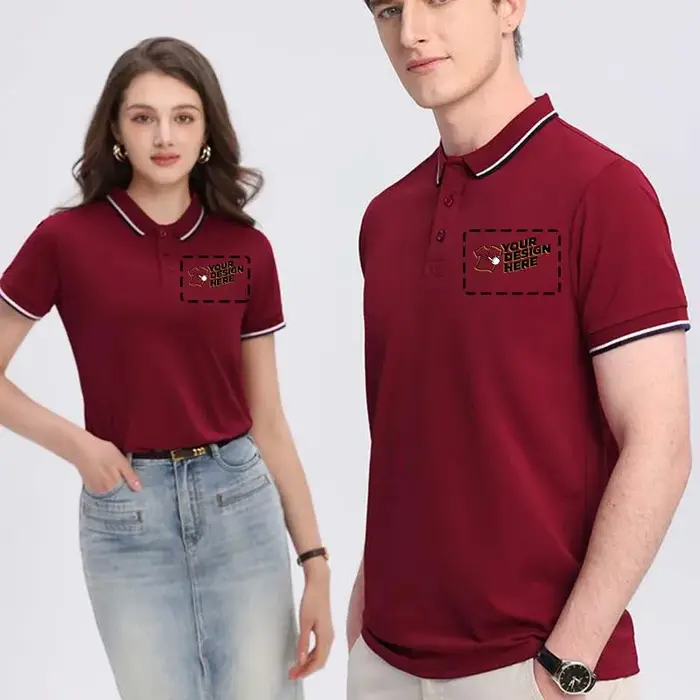LOGO personnalisé Polo hommes été