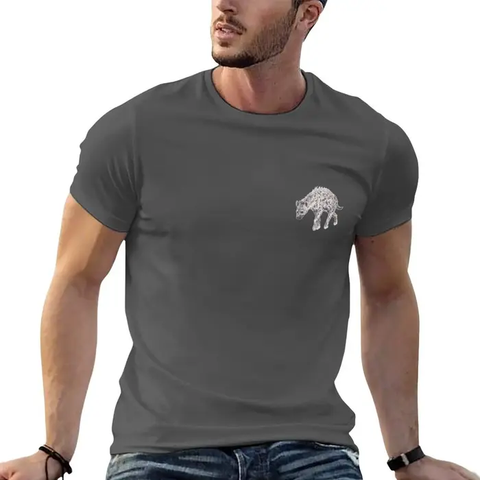 T-shirt avec impression de hyaène (version petit format)