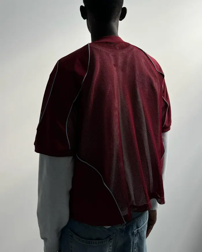 Haut ample en maille Patchwork pour hommes