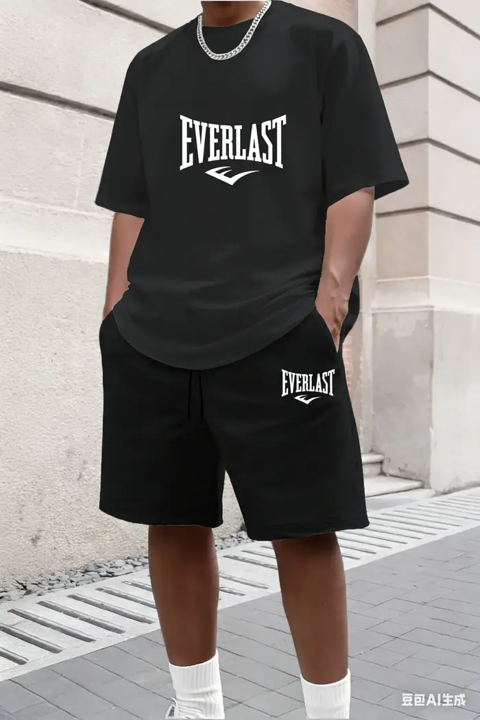 Ensemble t-shirt et short d'été pour homme