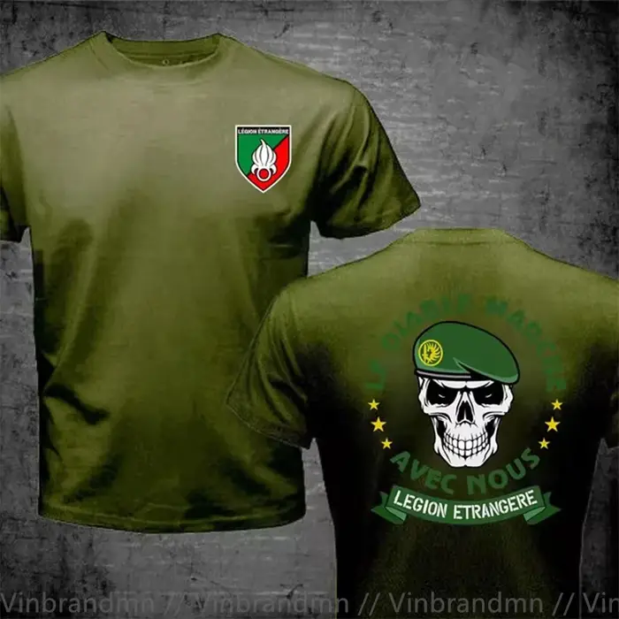Légion étrangère française Forces spéciales armée de la guerre mondiale T-Shirt hommes Swag