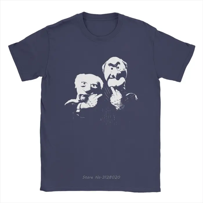 Statler et Waldorf doigt moyen hommes t-shirts