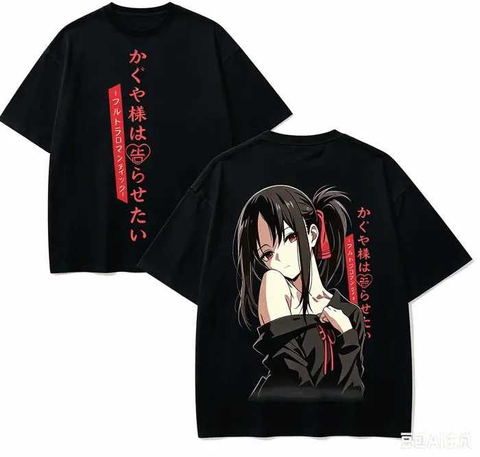 T-shirt Kaguya-sama Love Is War pour les amateurs d'anime, en coton Harajuku, nouveau modèle, mode r