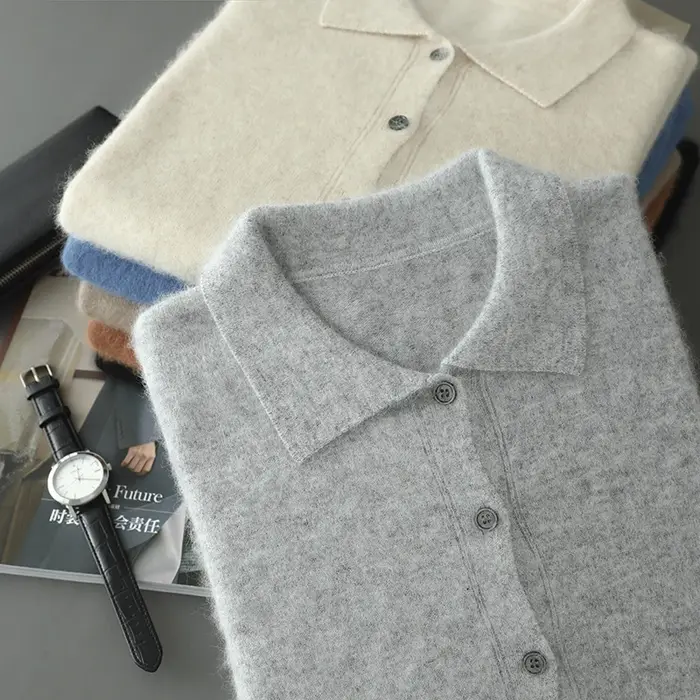 Maillard-Pull à col polo pour homme