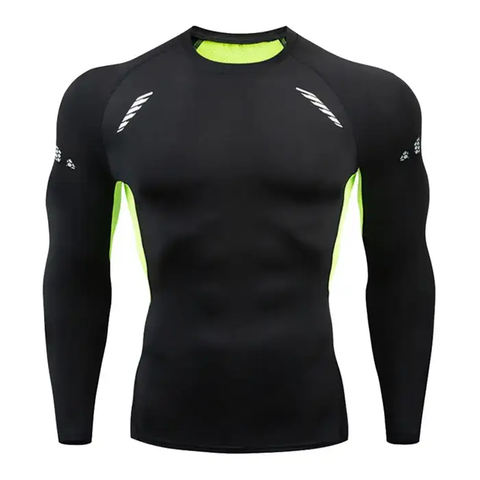 Chemise de Compression à séchage rapide moto T-Shirt serré hommes salle de sport Fitness T