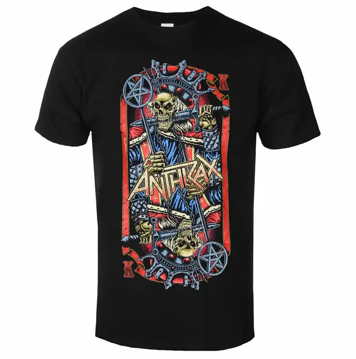 T-shirt en coton unisexe à motif graphique Anthrax, manches courtes, style décontracté, vintage et r