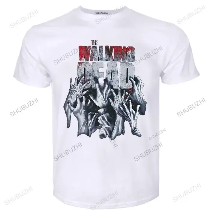 Offre spéciale été The Walking Dead femmes T-Shirts Hip Hop mode lâche T-Shirts hommes t-shirt coton