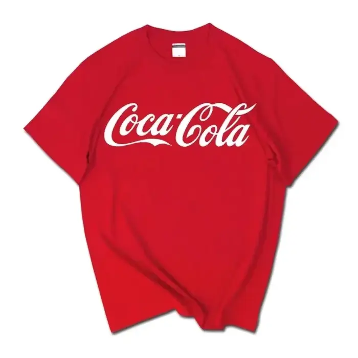 T-shirt classique avec logo Coca-Cola imprimé pour hommes et femmes