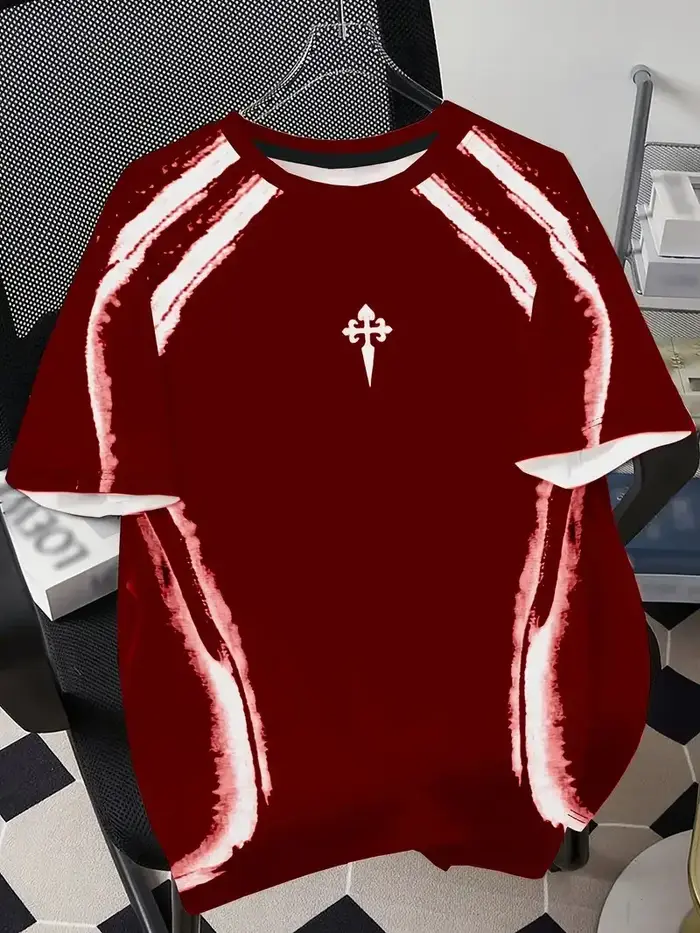 Le nouveau T-shirt pour hommes pour l'été 2025 comprend une mode de rue