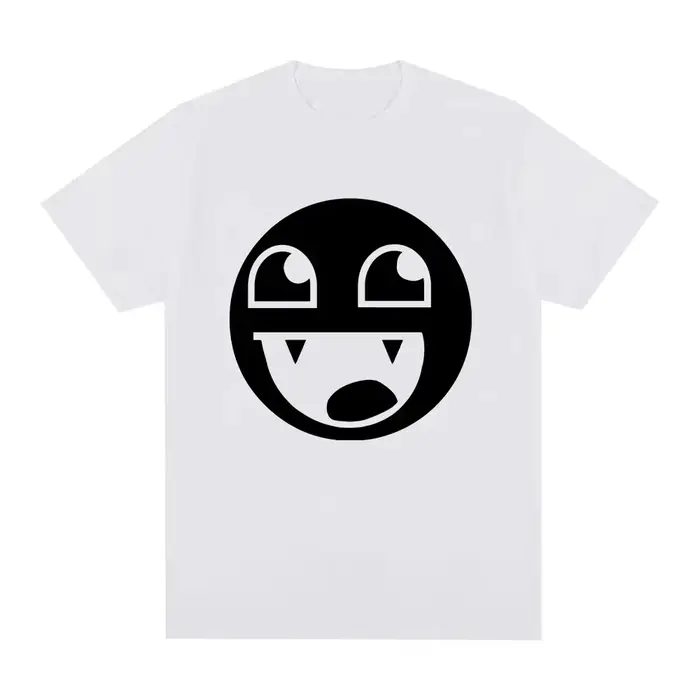 Epic Face Domo Kun Funny Meme T-shirt pour hommes en coton décontracté à manches courtes Harajuku Graphic Tees Streetwea