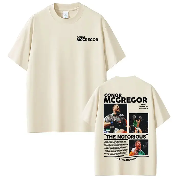 Conor Mcgregor The Notorious Merch T-shirts Vêtements pour hommes Harajuku Cool High Street