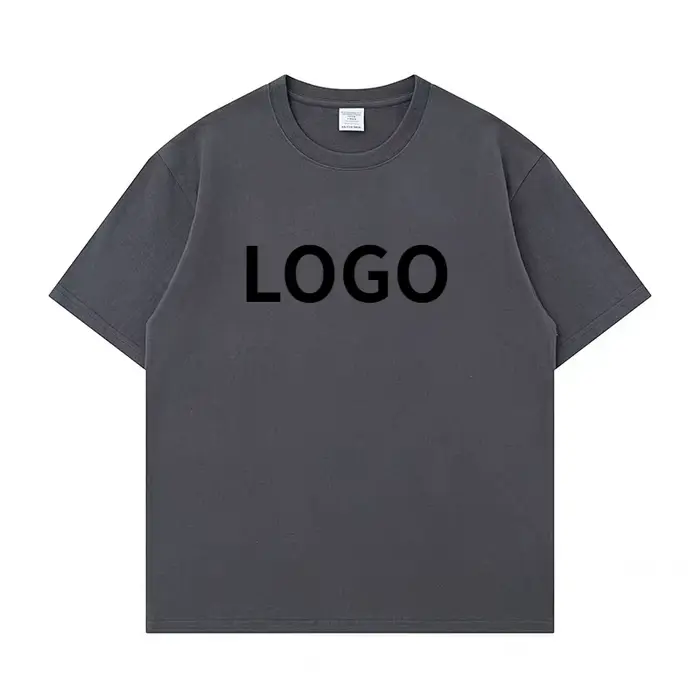 T-shirt personnalisé DTG imprimant votre conception 300GSM coton lourd surdimensionné hommes T-shirts bricolage
