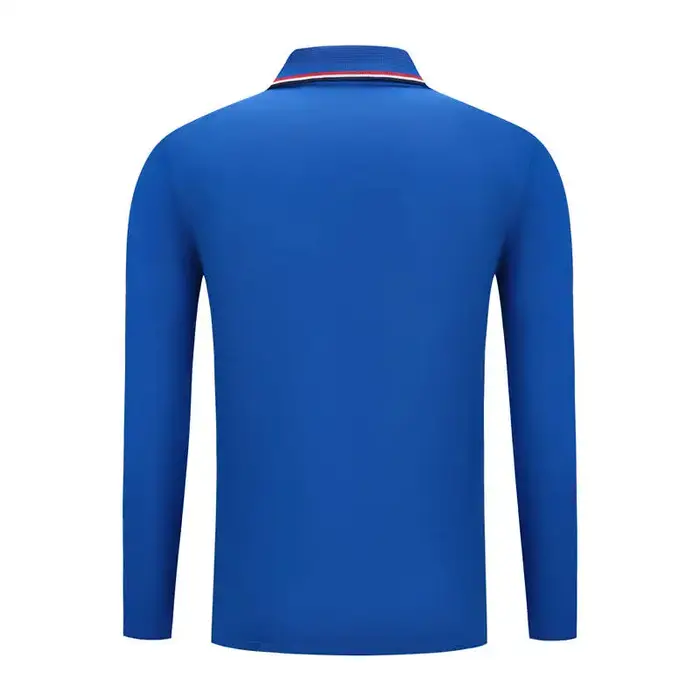Polo en polyester à manches longues pour hommes et femmes