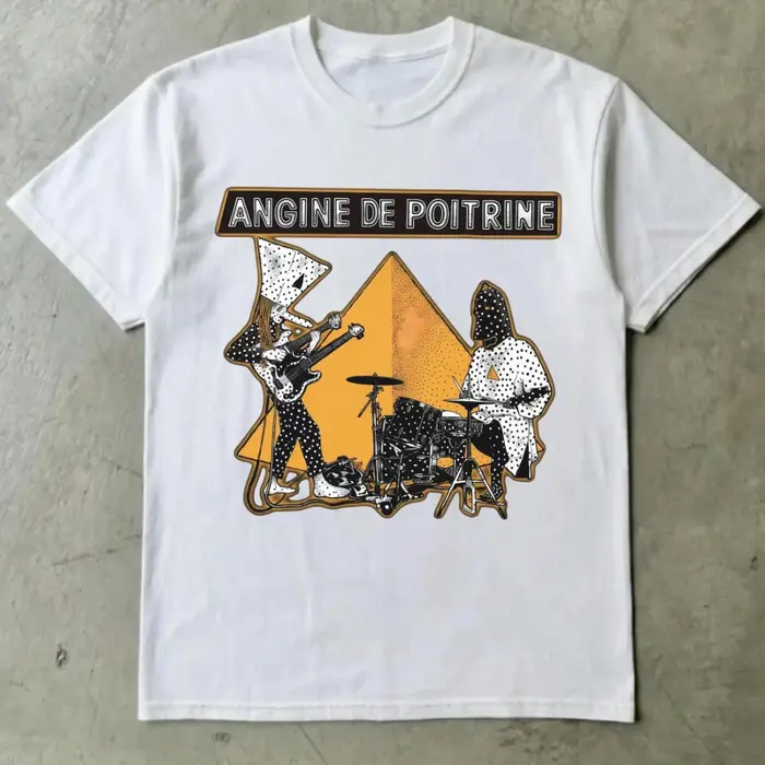 T-shirt Angine de Poitrine, Tee-shirt Angine de Poitrine, Cadeau de mode alternative, Tee-shirt Dark