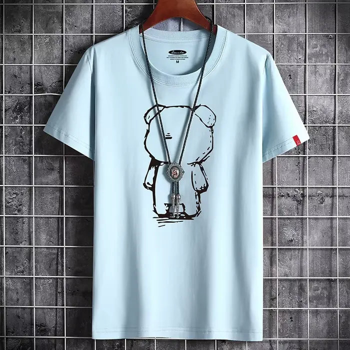 T-shirt pour hommes 2022 Date Vêtements Fitness Blanc O Cou Anime Homme