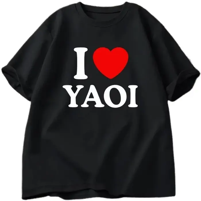 J'aime Yaoi T-Shirt femmes drôle à manches courtes vêtements Streetwear Y2k t-shirts graphiques Vintage ample
