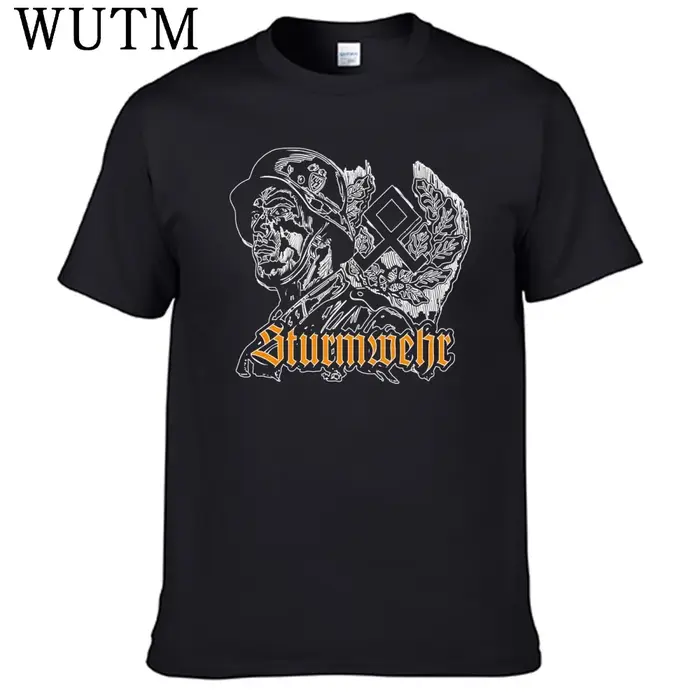 Nouveau groupe Sturmwehr t-shirt 100% coton hommes chemise
