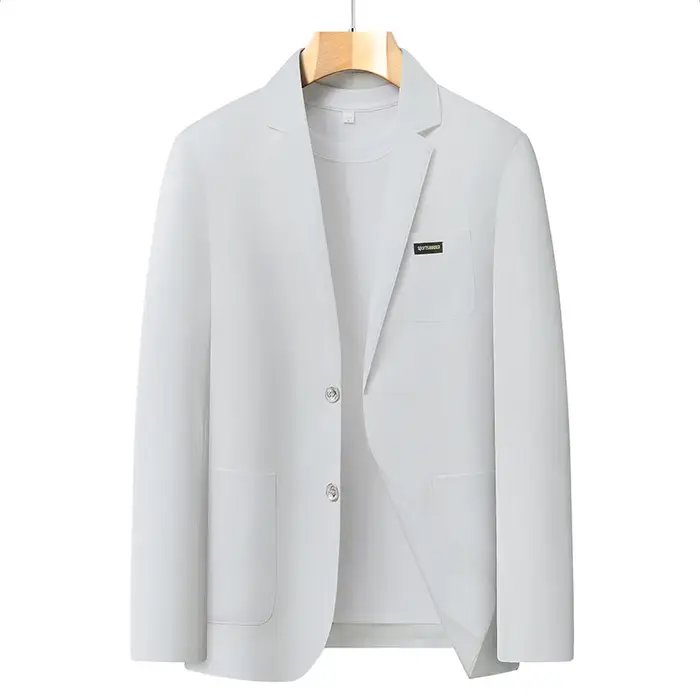 Blazer Homme Tendance Business Décontracté Polyvalent Style Coréen Fin pour Voyage