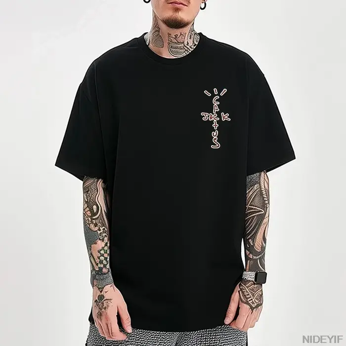100% coton t-shirt hommes femmes mode Hip Hop t-shirts cactus jack lâche à manches courtes Fans cadeau hauts