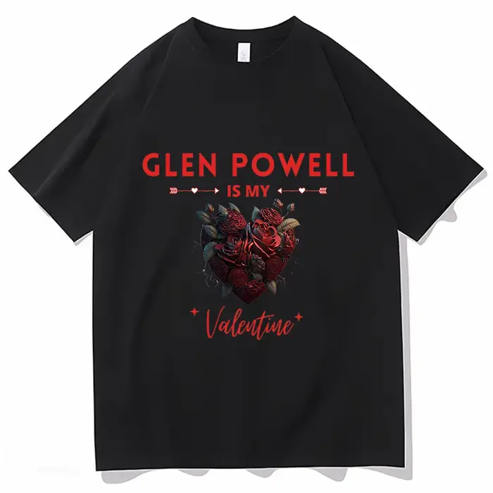 Glen Powell Is My Leon Essential T-Shirt pour Homme et Femme, Économie Graphiques, Personnages Popul