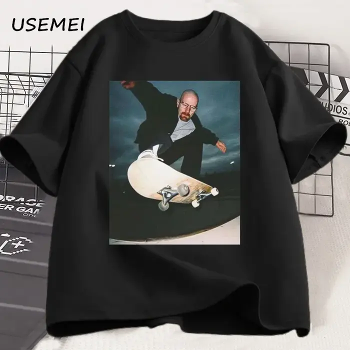 Breaking Bad Heisenberg T-shirts homme Walter blanc années 90 Skate T-Shirt femme et homme unisexe g