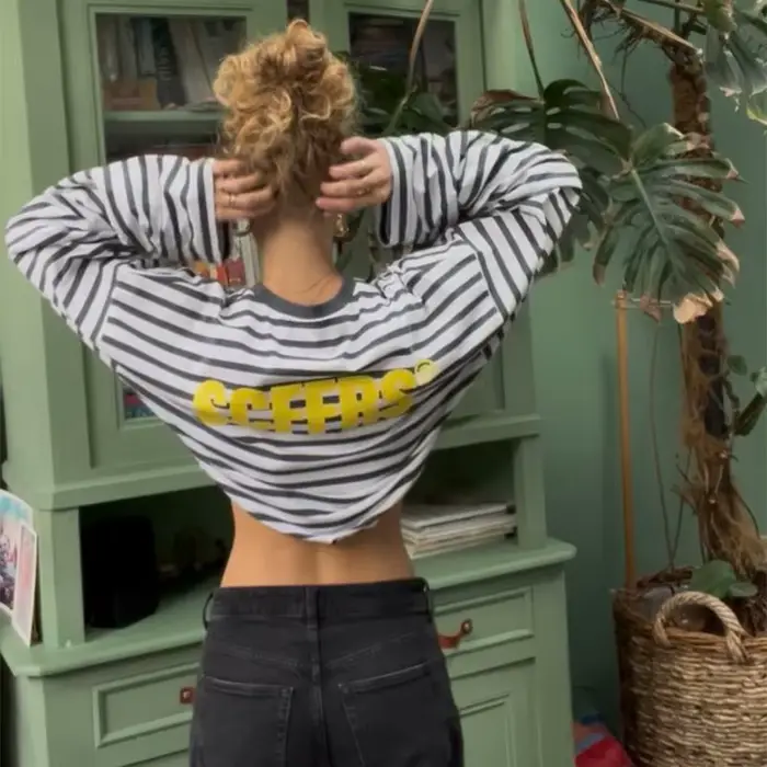SCFFRS T-shirt rayé unisexe