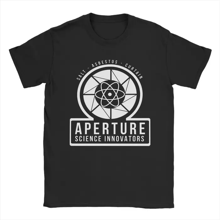 T-shirt à manches courtes et col rond pour hommes, avec impression de laboratoires scientifiques Por
