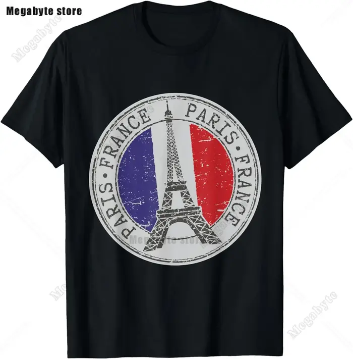 Tour Eiffel Paris Chemise Vintage I Love