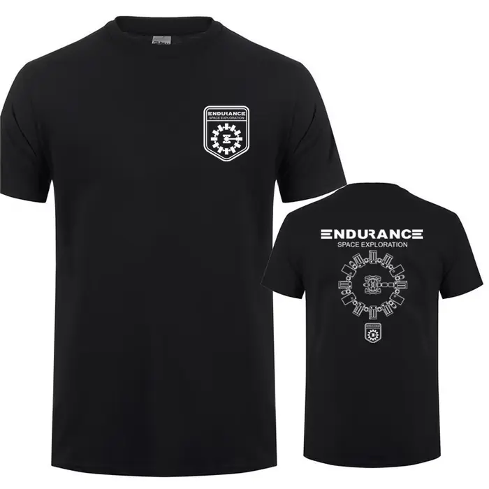 Endurance Espace Exploration Interstellaire Hommes T-shirts Stay Tars Tshirt Unisexe Chemise Décontractée Mode Classique Hauts LH-412