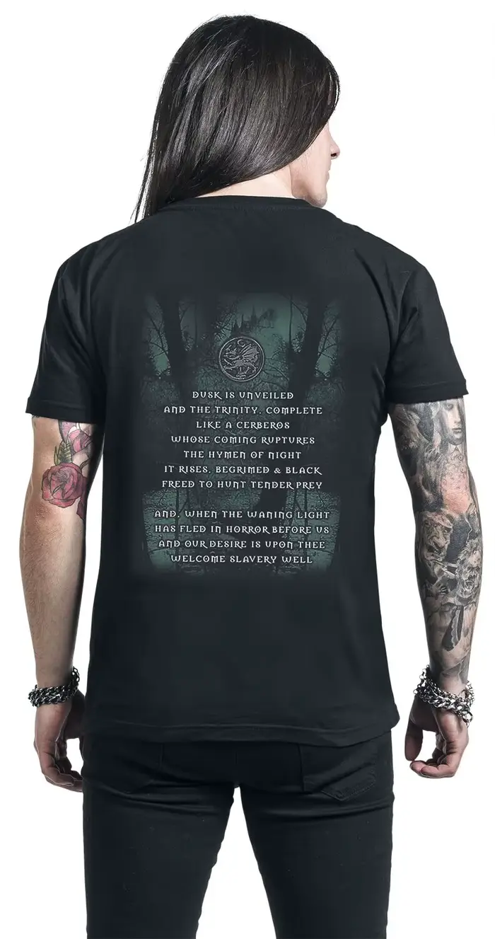 T-shirt en coton avec motif Cradle of Filth