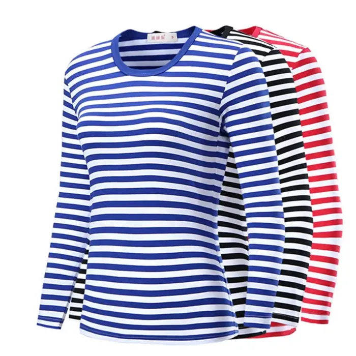 T-shirt à manches longues en coton pour hommes et femmes