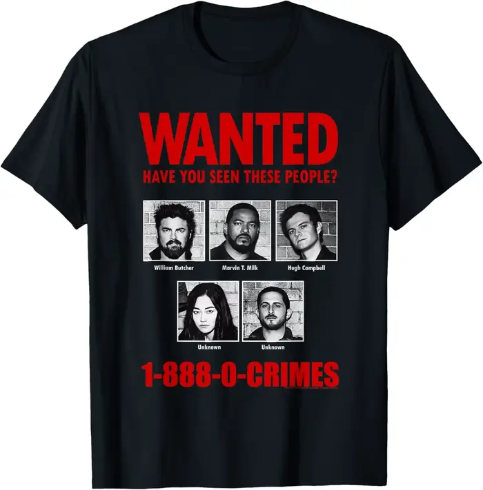 T-shirt unisexe pour hommes et femmes, 100% coton, avec graphiques de la série télévisée Butcher The