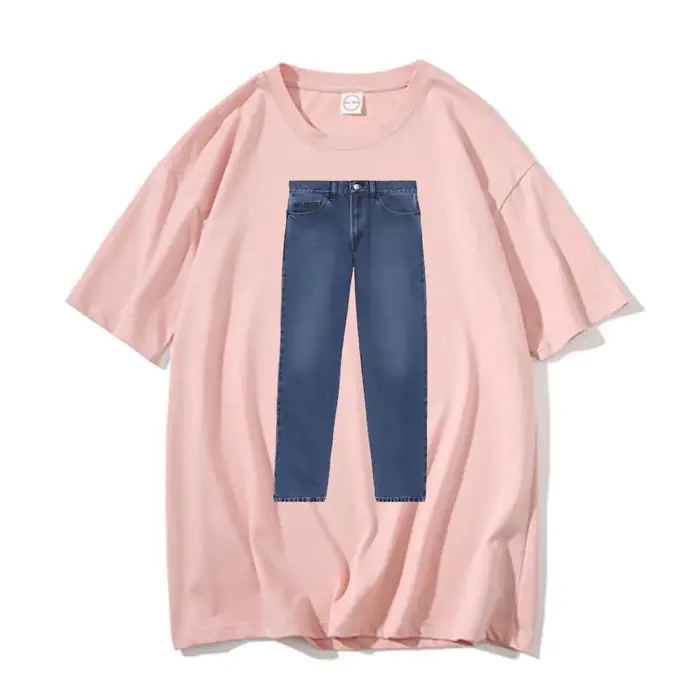 Drôle jean blague Meme T-shirt hommes femmes marque de mode coton