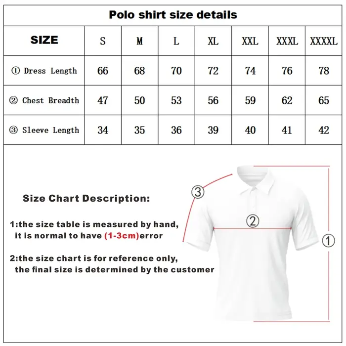 Polo à manches courtes pour hommes