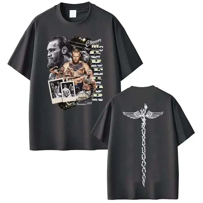 Conor Mcgregor The Notorious Vintage Graphic T-shirt pour hommes et femmes