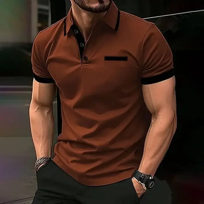 La nouvelle chemise POLO pour hommes d'été 2025 est un motif 3D décontracté