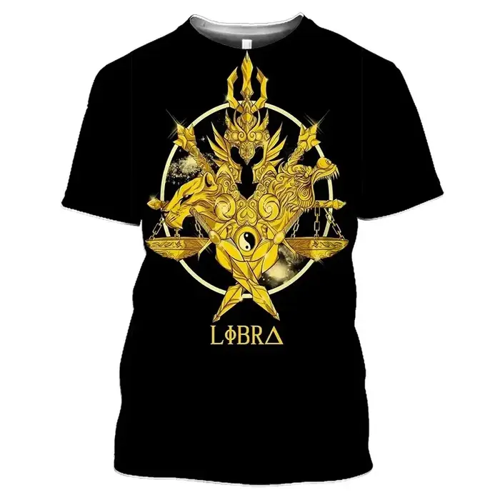 T-shirts imprimés 3D Saint Seiya Anime pour l'été, hommes et femmes, mode décontractée, t-shirt à ma